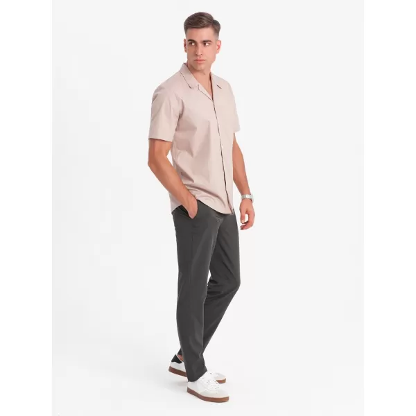  Srajca OMBRE OM-SHSS-0168 SVETLO RJAVA 