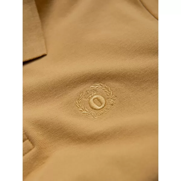  Moška T -majica z ovratnikom OMBRE OM-POBS-0100 GORČICA 
