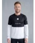 Moška premium termo majica z dolgimi rokavi ALTISPORT VOJ/ALM051TER01 ČRNO-BELO