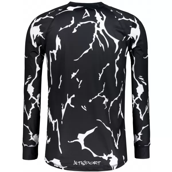  Moška premium termo majica z dolgimi rokavi ALTISPORT VOJ/ALM052TER01 ČRNA 