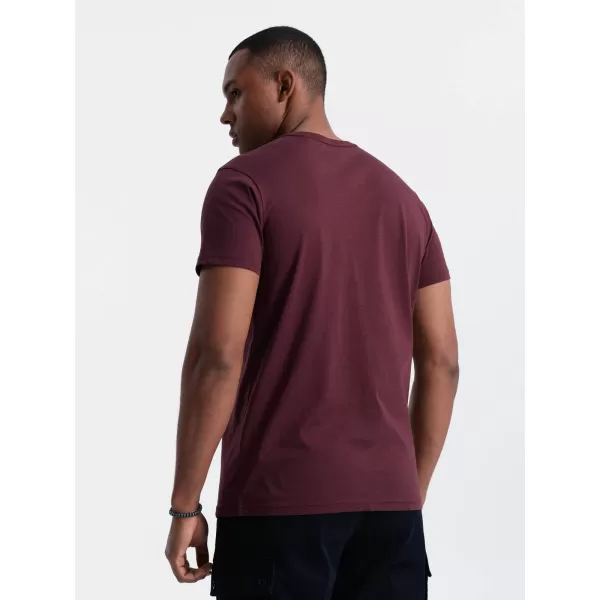 Srajca OMBRE OM-TSBS-0146 MAROON 