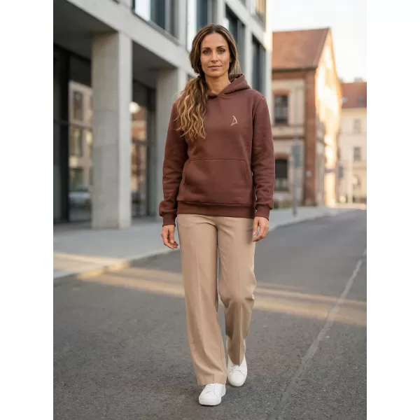  Ženski pulover ALTISPORT BYB/ALW002BY289 ČOKOLADNO RJAVA 