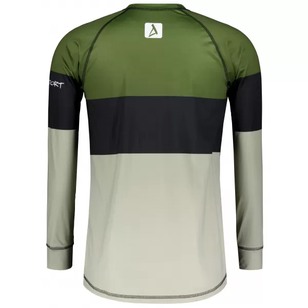  Moška premium termo majica z dolgimi rokavi ALTISPORT VOJ/ALM051TER01 KAKI 
