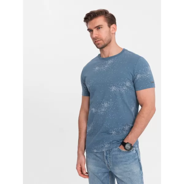  Srajca OMBRE OM-TSFP-0179 MODRI ​​DENIM 