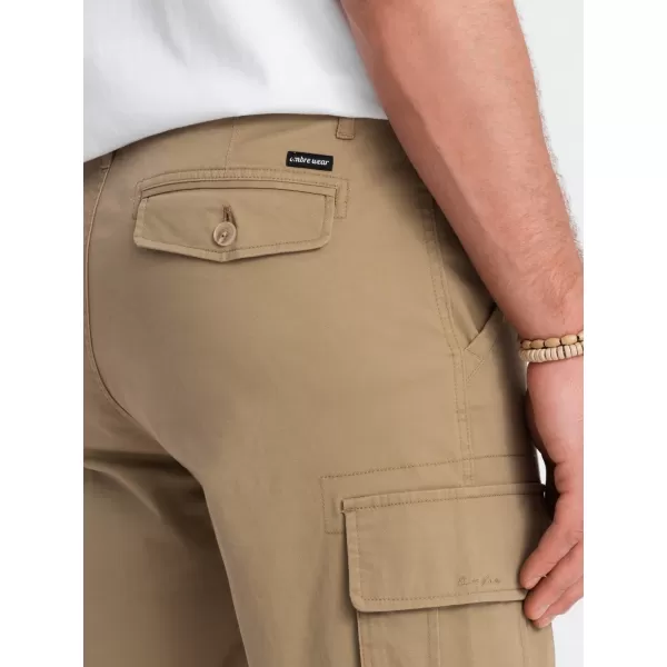  Kratke hlače OMBRE OM-SRCG-0133 PESEK 