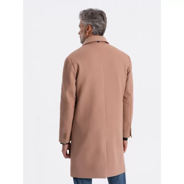  Moški plašč OMBRE OM-COWC-0106 RJAVA 