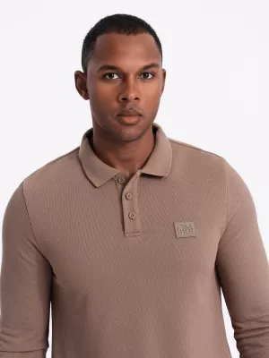 Srajca OMBRE OM-POLS-0131 RJAVA