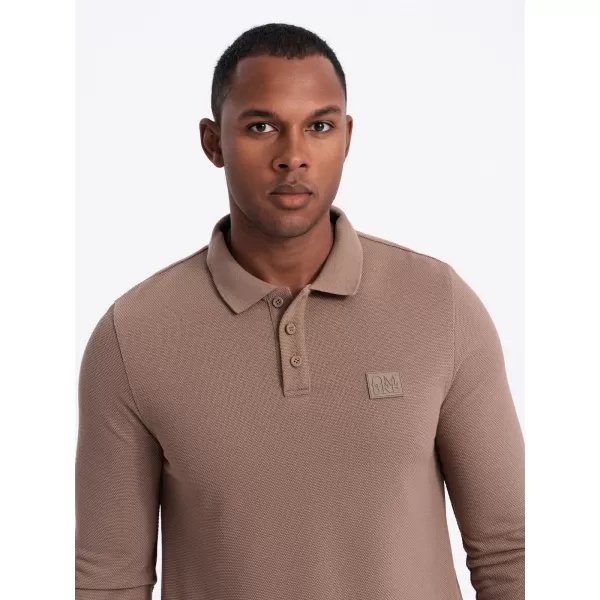  Srajca OMBRE OM-POLS-0131 RJAVA 