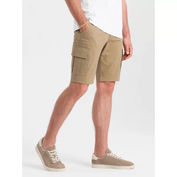  Kratke hlače OMBRE OM-SRCG-0133 PESEK 