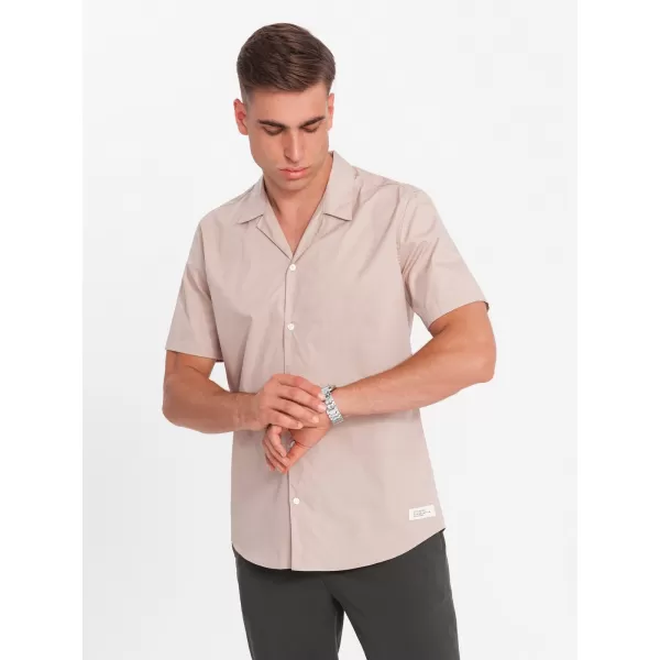  Srajca OMBRE OM-SHSS-0168 SVETLO RJAVA 