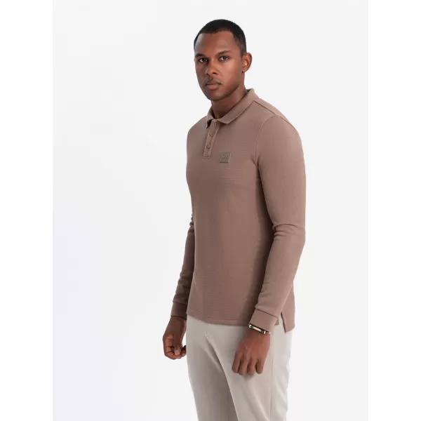  Srajca OMBRE OM-POLS-0131 RJAVA 