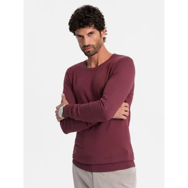  Moški pulover OMBRE OM-SWBS-0106 BURGUND 