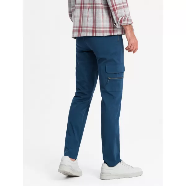  Hlače OMBRE OM-PACG-0204 TEMNO MODRA 