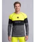 Moška premium termo majica z dolgimi rokavi ALTISPORT VOJ/ALM051TER01 NEON RUMENA/SIVA