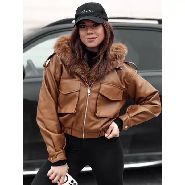  Ženska jakna DSTREET SOFTREBEL TY4761 KARAMELA 