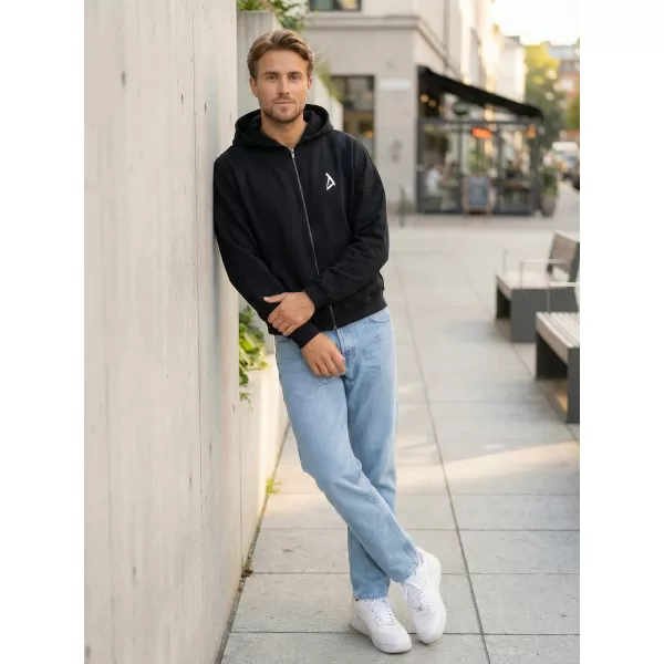  Moški pulover z zadrgo iz 90-ih ALTISPORT BYB/ALM002BY254 ČRNA 