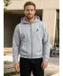 Moški pulover z zadrgo iz 90-ih ALTISPORT BYB/ALM002BY254 TEMNO SIVI POUDARKI