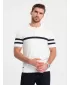 Moška T -majica z ovratnikom OMBRE OM-POSS-0118 BELA