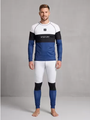 Moške premium funkcionalne termo hlače ALTISPORT VOJ/ALM051TER02 BELO MODRA