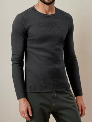 Moški pulover DSTREET wx2293 TEMNO SIVA