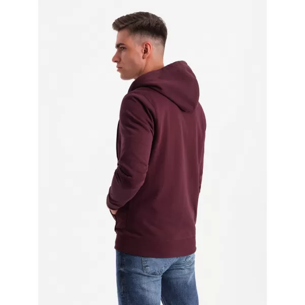  Moška jopica OMBRE OM-SSBZ-0160 MAROON 