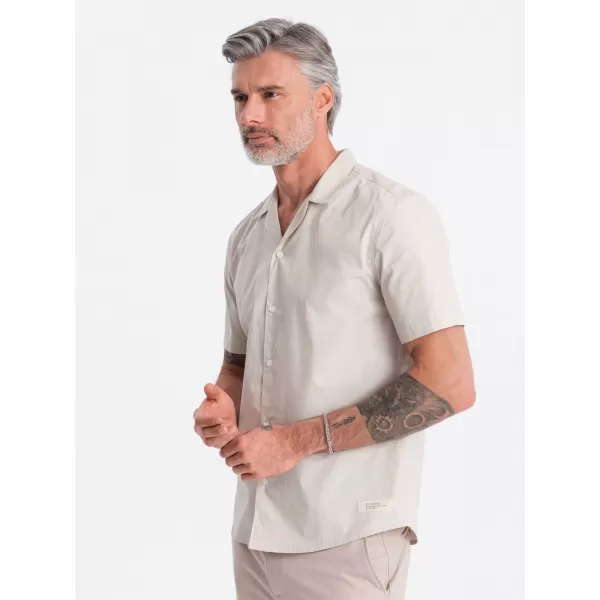  Srajca OMBRE OM-SHSS-0168 SMETANA 
