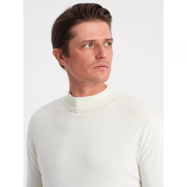 Moški pulover OMBRE OM-SWTN-0100 SMETANA 