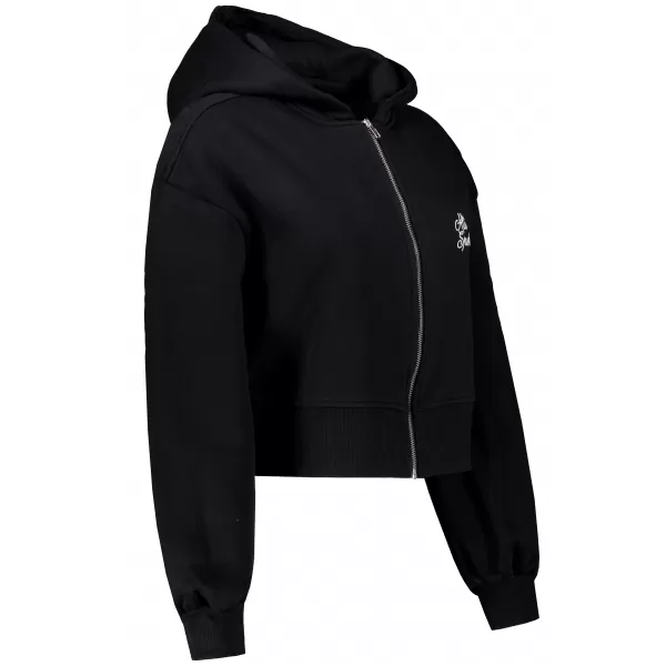  Ženska kratka oversized jopica ALTISPORT BYB/ALW056BY237 ČRNA 