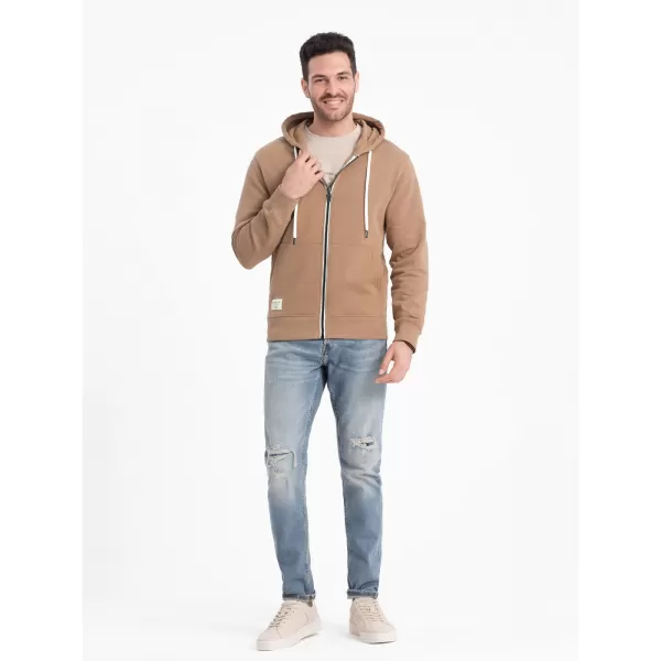  Moška jopica OMBRE OM-SSBZ-0178 RJAVA 