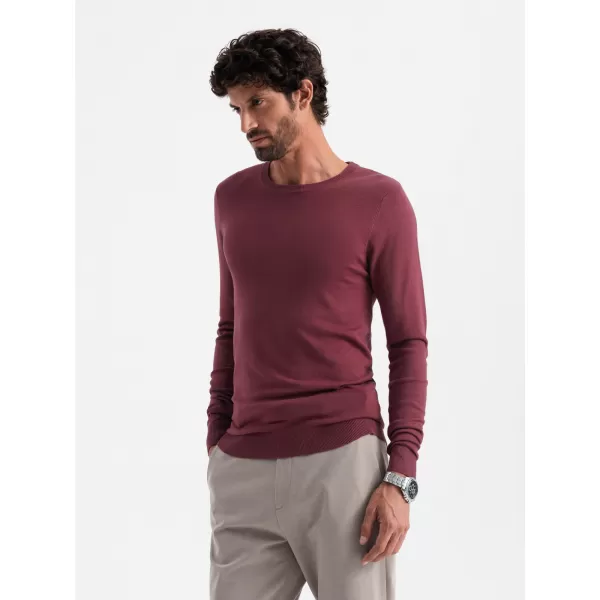 Moški pulover OMBRE OM-SWBS-0106 BURGUND 
