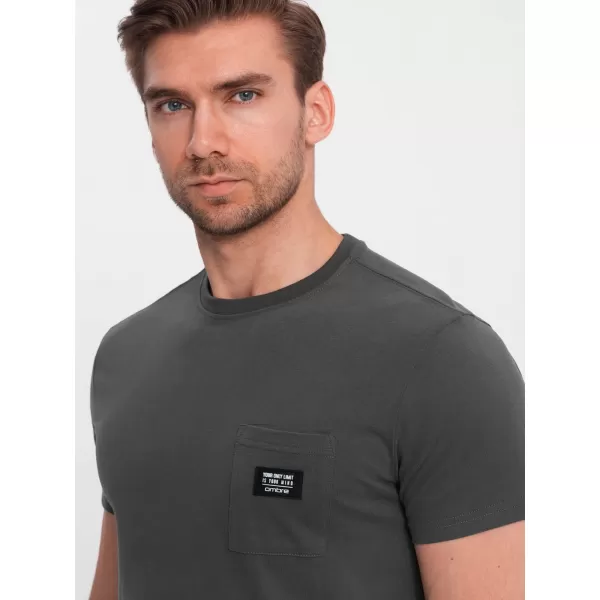  Srajca OMBRE OM-TSCT-0109 GRAFIT 