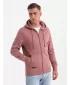 Moška jopica OMBRE OM-SSBZ-0160 TEMNO ROZA