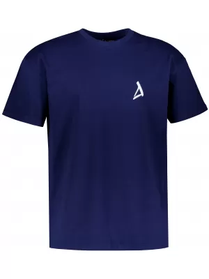 Moška prevelika majica s kratkimi rokavi ALTISPORT BYB/ALM002BY102 TEMNO MODRA