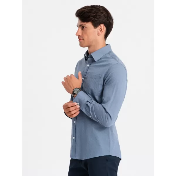  Srajca OMBRE OM-SHCS-0174 MODRO 