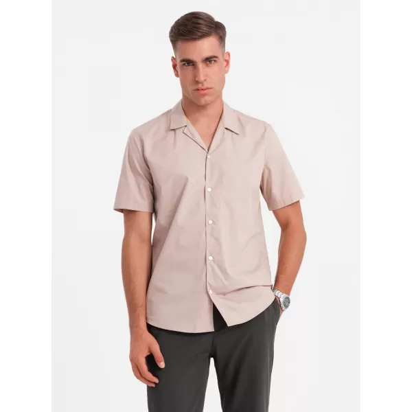  Srajca OMBRE OM-SHSS-0168 SVETLO RJAVA 