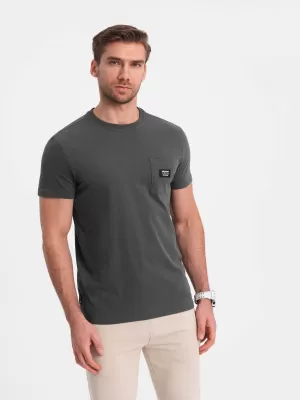 Srajca OMBRE OM-TSCT-0109 GRAFIT