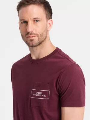 Srajca OMBRE OM-TSCT-0108 MAROON