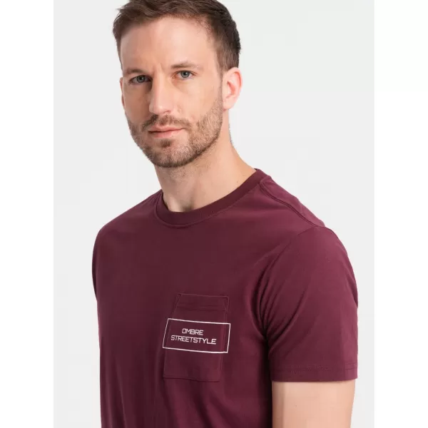  Srajca OMBRE OM-TSCT-0108 MAROON 