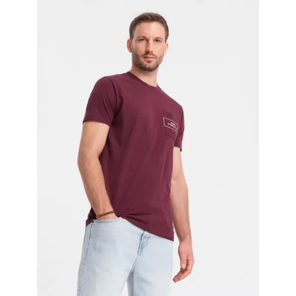  Srajca OMBRE OM-TSCT-0108 MAROON 