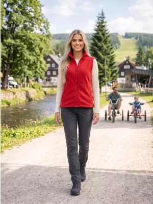 Unisex telovnik iz flisa ALTISPORT NoPrint NP/ALU815 RDEČA