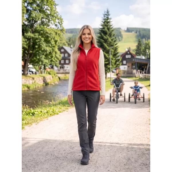  Unisex telovnik iz flisa ALTISPORT NoPrint NP/ALU815 RDEČA 