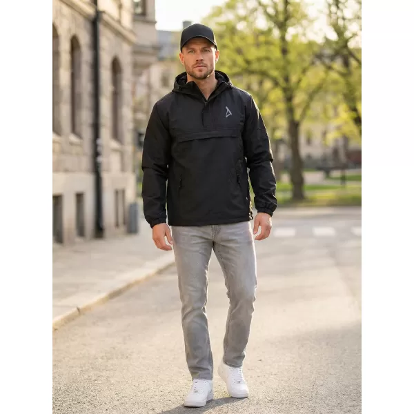  Moška vetrovka čez glavo ALTISPORT BYB/ALM002B3162 ČRNA 