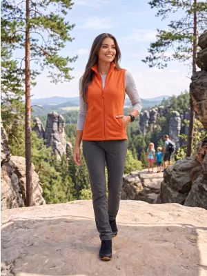 Unisex telovnik flis ALTISPORT NoPrint NP/ALU815 ORANŽNA