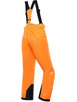 Otroške smučarske hlače ALPINE PRO EDESO KPAD361 NEON ORANŽNA