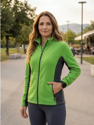 Ženska trenirk flisa ALTISPORT NoPrint NP/ALW825 JABOLKO ZELENO