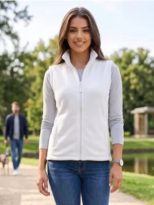 Unisex telovnik iz flisa ALTISPORT NoPrint NP/ALU815 BELA