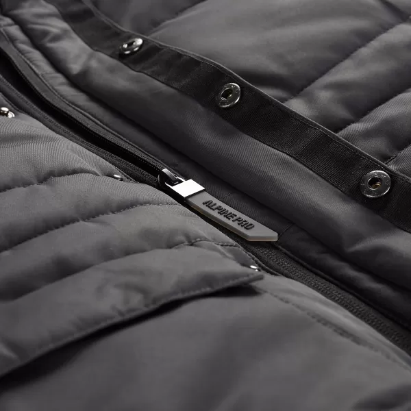  Jakna ALPINE PRO WERDO KJCD335 TEMNO SIVA 