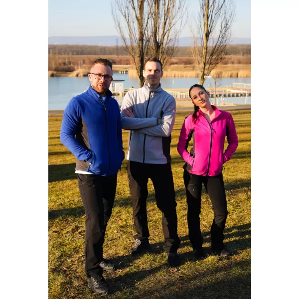  Moška trenirka flisa ALTISPORT NoPrint NP/ALM725 SVETLO SIVA 