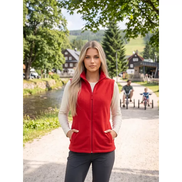  Unisex telovnik iz flisa ALTISPORT NoPrint NP/ALU815 RDEČA 