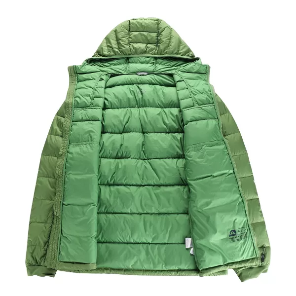  Moška zimska pernata jakna ALPINE PRO ROGIT MJCD621 ZELENO 